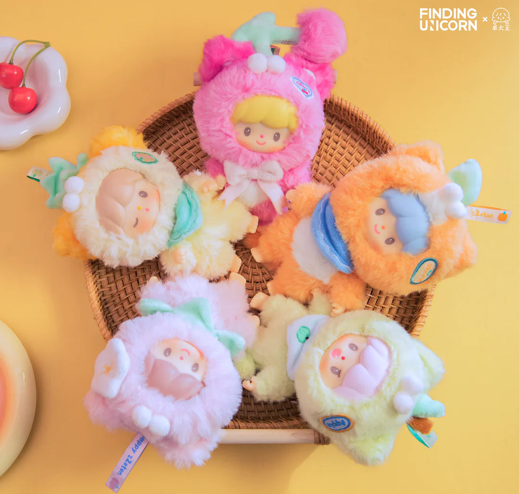 zZoton Cat Fruit Basket Blind Box Plush Series