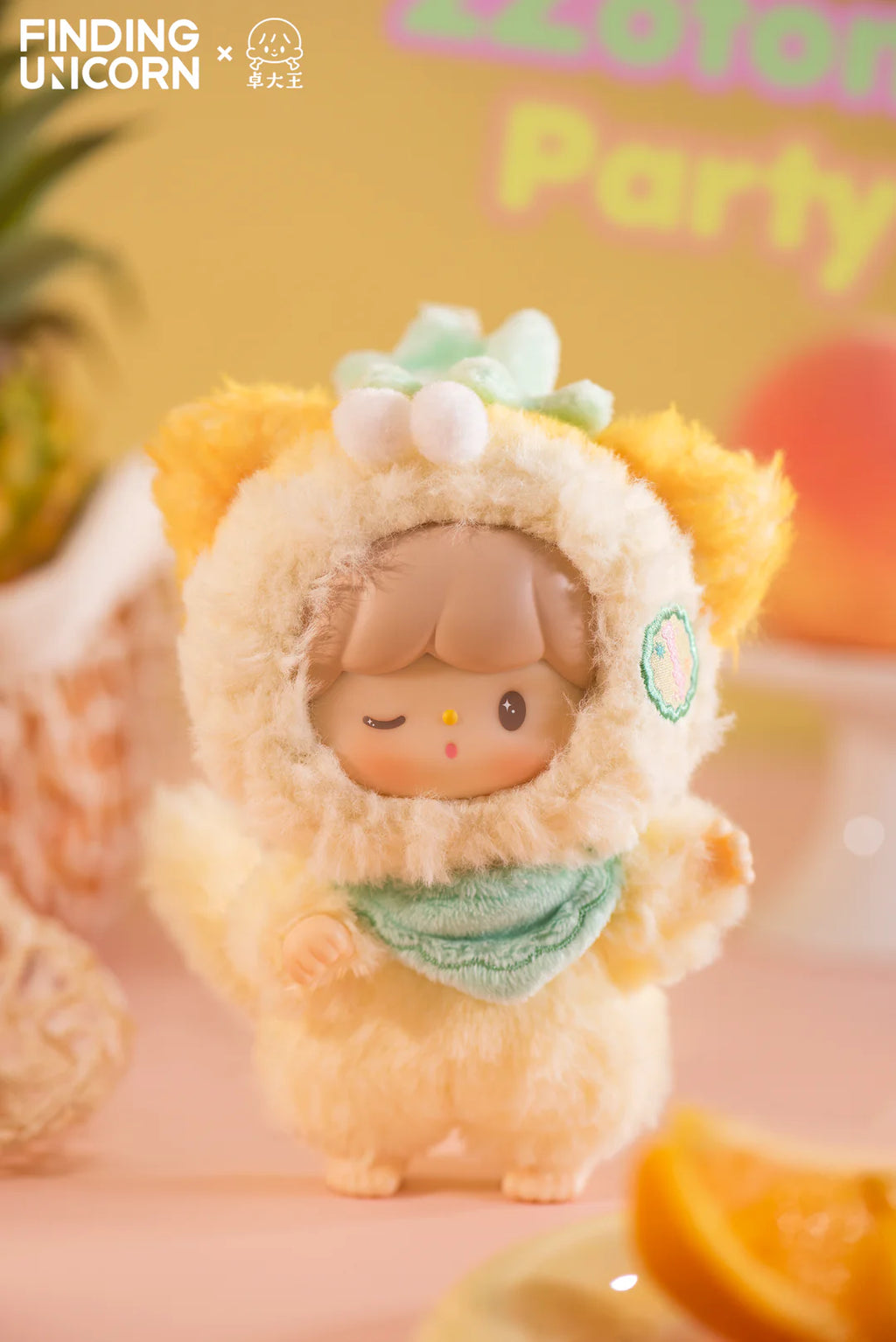 zZoton Cat Fruit Basket Blind Box Plush Series