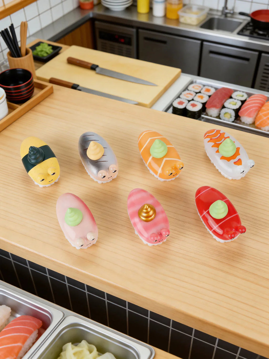 Sushi Snail Blind Box Series by Sad Salesman