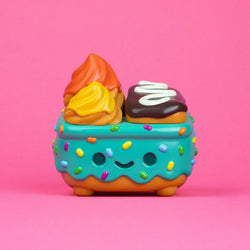 Dumpster Fire - Donut Green Vinyl Figure by 100% Soft