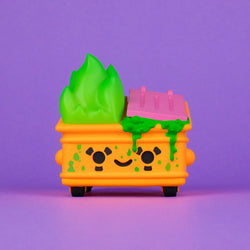 Dumpster Fire - Toxic Waste Vinyl Figure - Radioactive Orange Edition