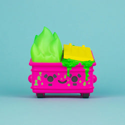 Dumpster Fire - Toxic Waste Vinyl Figure - Chemical Pink Edition