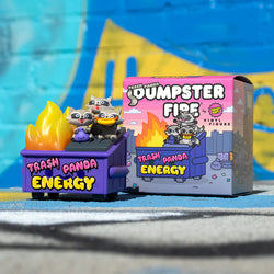 Dumpster Fire - Trash Panda Energy Vinyl Figure 100% Soft